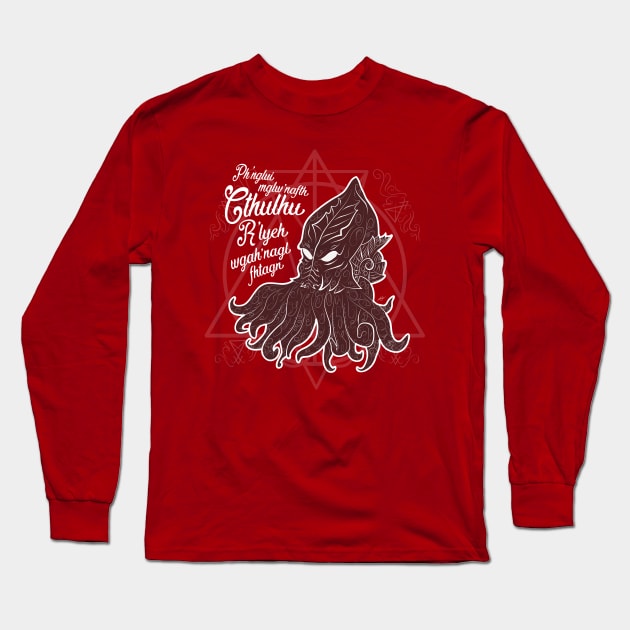 Great dreamer Cthulhu Long Sleeve T-Shirt by ChocolateBono